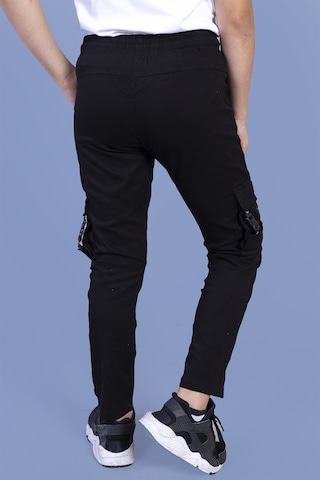 Toontoy Kids Toontoy Erkek Çocuk Beli Lastikli Kargo Cepli Jogger Pantolon Siyah