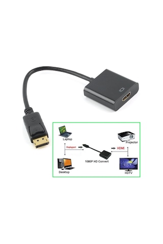 4556 Displayport To Hdmi Çevirici Dönüştürücü Adaptör