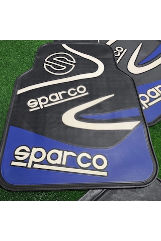 Üniversal Sparco Mavi Latex Kauçuk-5 Parça-paspas-kaydırmaz Taban-1.sınıf İthal Ürün