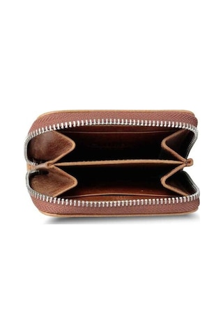 Guard Antik Taba Mini Bozuk Paralıklı Hakiki Deri Cüzdan Erkek / Kadın P2269 Taba