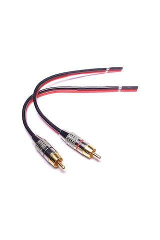 Hoparlör Kabloları Rca Konnektörlerine Adaptör, 2 Kanallı 30 Cm