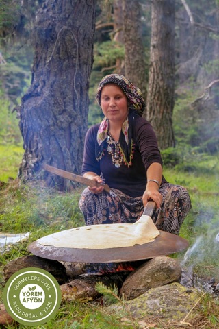 Meşhur Afyonkarahisar Odun Ateşinde Pişirilmiş Köy Şepiti Yufka, Lavaş 4 Adet.
