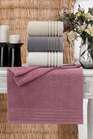 Casnack Diana Pastel Havlu Seti 4'lü 800 G 50 x 90 CM