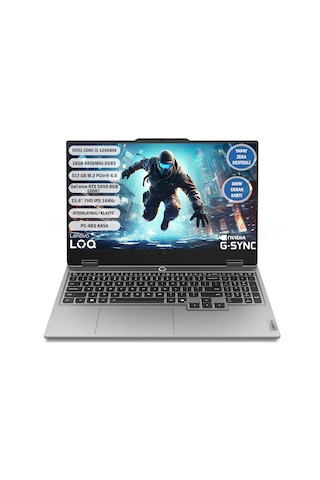 Lenovo LOQ 15IRX10 83JE00JLTR i5-13450HX 16 GB 512 GB SSD 8 GB RTX5050 15.6" Free Dos Dizüstü Bilgisayar