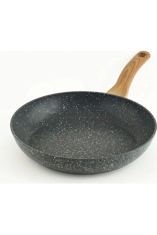 Leydi Marble Natura Granit Tava 26 Cm Gri