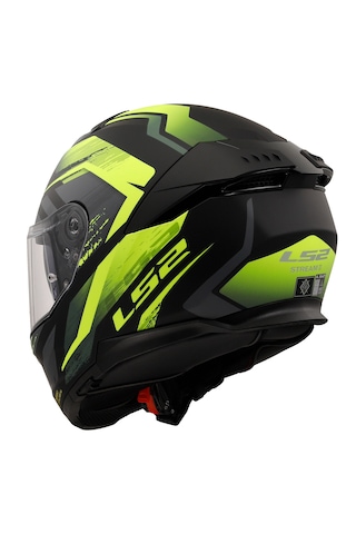 Ls2 Stream 2 Fury Kask Gri - Mat Siyah - Neon Sarı