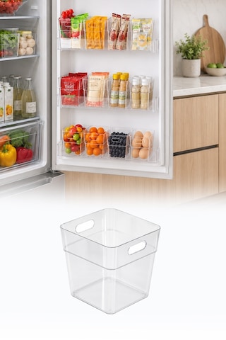 1 Adet Buzdolabı Kapak İçi Organizer Kutu Mutfak Düzenleyici Buzdolabı Organizer Diğer