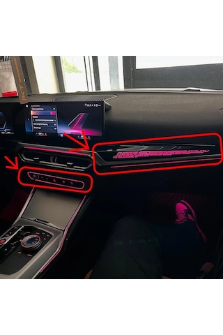 Bmw 3-4, İ3-i4 Serisi Lcı Kasa Uyumlu 2 Parça Kokpit-volume Ambiyans