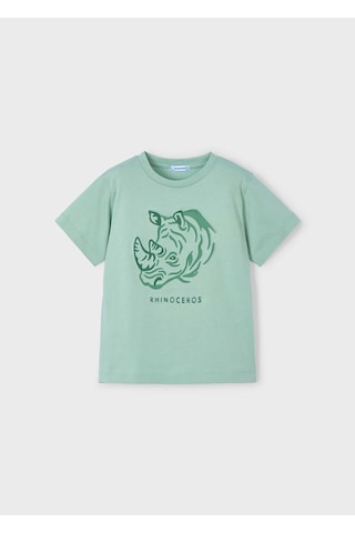 Mayoral Kabartmalı Erkek Çocuk T-shirt 3042m Yeşil