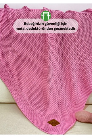 Little Dedi Starlink Örme Bebek Kundak Battaniyesi,çocuk Pembe