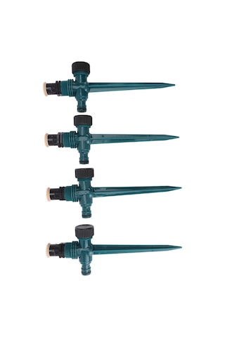 Vkemall 4 Adet Otomatik Döner Bahçe Sulama Sprinklerı - 360 Derece Düzenli Yayma, Su Akışı Ayarlanabilir, Abs Malzeme, Çim Ve Bahçe İçin