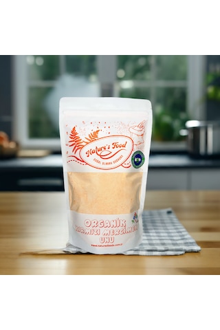 Organik Kırmızı Mercimek Unu 500gr Pestisit Analizli Organik Sertifikalı