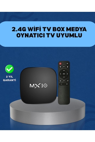 4k Medya Kutusu Hdmı-usb Bağlantılı Android Tv Çözümü Çok Renkli