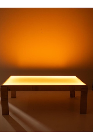 Woodnjoy Led'li Etkinlik Masası 8 Kişilik Kahverengi