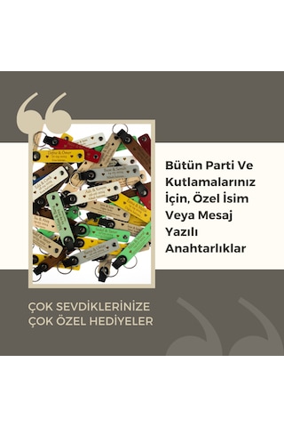 Arkadaşa Cumhuriyet Ruhu Üç Hilal Temalı İsim Yazılı 2'li Set Anahtarlık Hediyesi, Gök Mavi-bordo