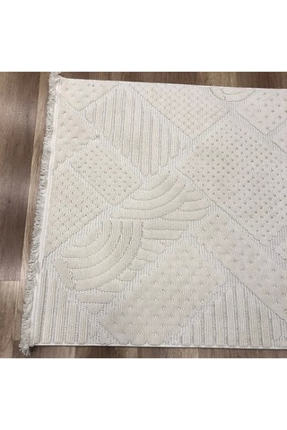 Hoom Rugs Mind 1119 Krem Modern İskandinav Kaymaz Taban Halı Krem