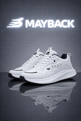 Mayback Erkek Spor Günlük Yazlık Ortopedik Ayakkabı Beyaz