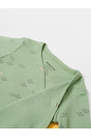 Organik Modal Fil Baskılı 2 Li Kruvaze Uzun Kollu Badi Csym11319 001