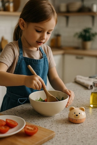 Ayıcık Model Mekanik Mutfak Zamanlayıcı Timer Çocuklar İçin Thr383