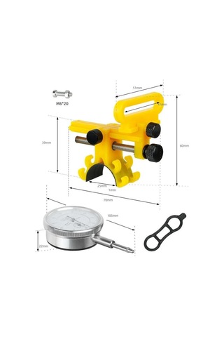Sones Bisiklet Jant Ayar Platformu Düzeltme Mekanik Aleti, Renk: Bt110a Siyah Kadranlı