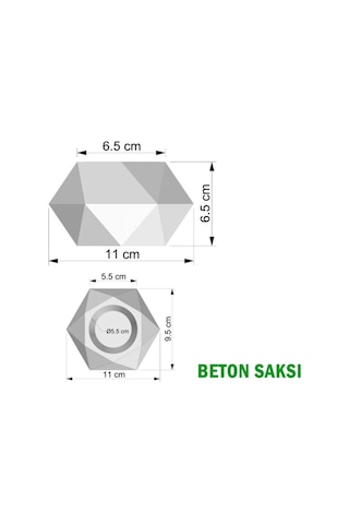Yapay Çiçek Deposu Beton Saksıda Yapay Masa Çiçeği Model 4