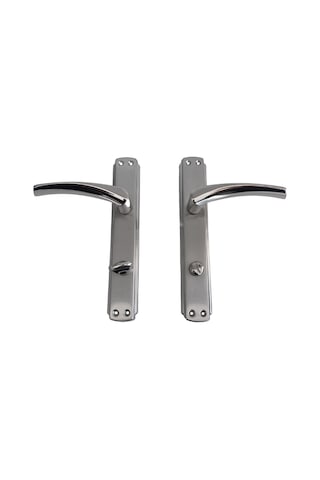 Serçe Bravo Krom İç Kapı Kolu Tuvalet Wc Ve Banyo Kapısı Kolu Aynalı Bir Kapılık Wc Sağ 1 Takım