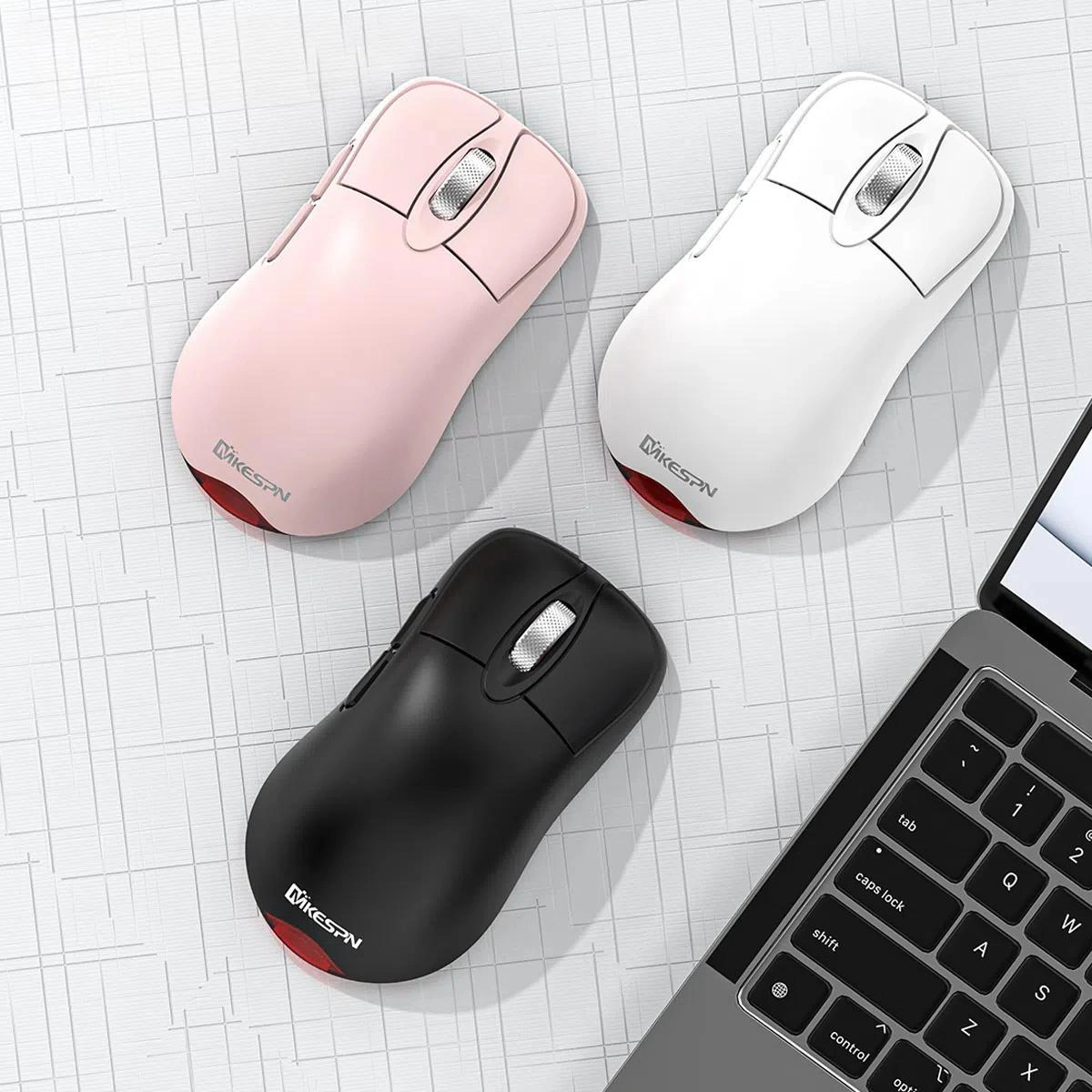 Sones Mkespn Kablosuz Şarjlı Üç Modlu Kablosuz Oyun Faresi 24000 Dpı, 6 Rgb Aydınlatma Modu, Şarj Edilebilir, Makro Programlanabilir Siyah Diğer