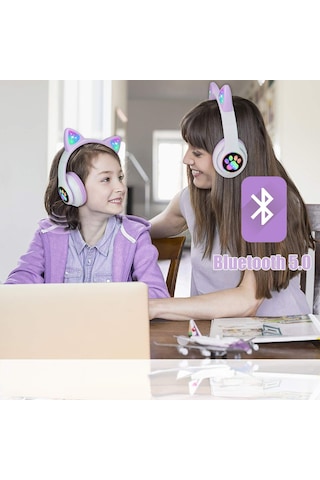 STN28 RGB Bluetooth 5.0 Kulaküstü Çocuk Kulaklığı