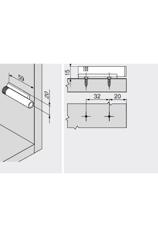 Blum Blumotion Tekli Düz Tip Adaptör