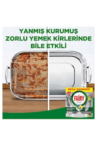 Fairy Platinum Bulaşık Makinesi Kapsülü 96 Tablet Yıkama Limon Kokulu
