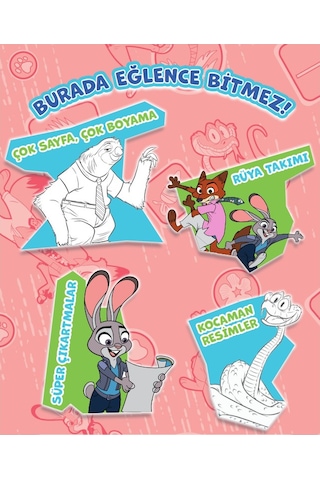 Doğan Çocuk Zootropolis 2 - Çok Boya Çıkartmalı Dev Boyama Kitabı