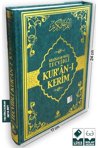 Tecvidli Kuran-ı Kerim Orta Boy Yeşil