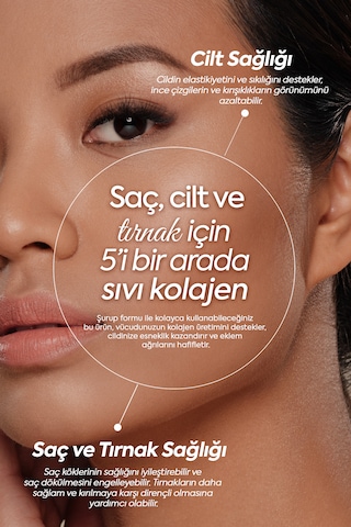 Zühre Ana 5 Tip Hidrolize Kolajen Peptit İçeren Collagen Şurubu 250 ML