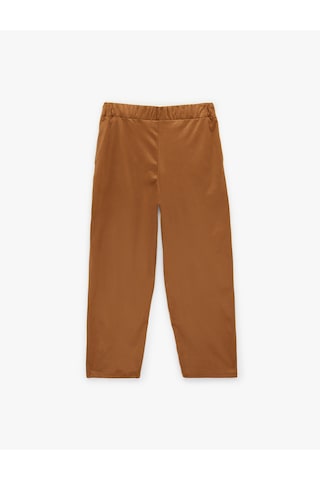 Koton Slim Fit Süet Görünümlü Kemer Detaylı Pantolon Deve Tüyü 6wak40157ek Taba