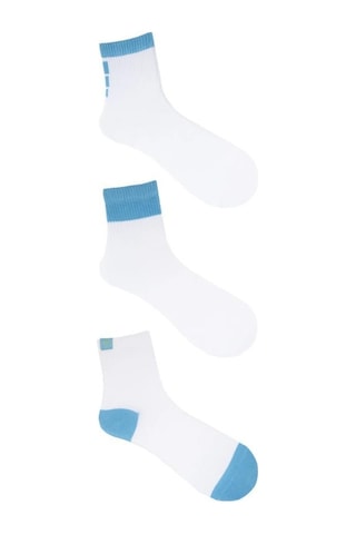 The Socks Company 978p 3 Çift Pamuk Kadın Tenis Çorap Çok Renkli