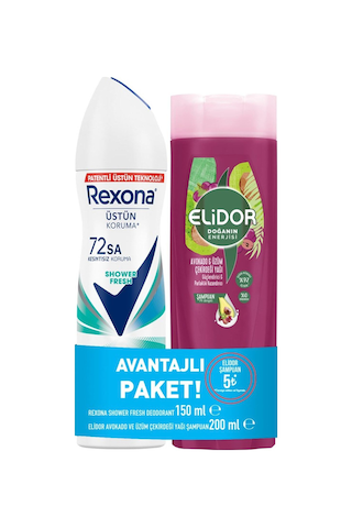 Deodorant 150ml Elidor 200ml Avakado &üzüm- Normal