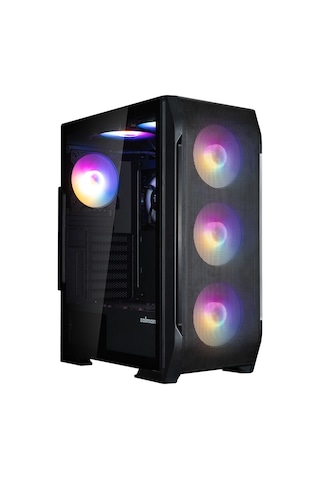 Zalman N7 Plus V2, 700w 80+, Mesh Panel, Tempered Glass, 6x120mm Rgb Fan, Atx Gamıng Kasa