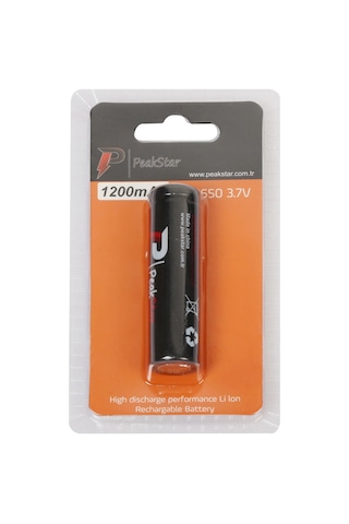 3.7 V 1200 Mah Edilebilir 18650 Turbo Model Li-ion Şarjlı Pil