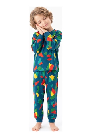 Modanino Erkek Çocuk %100 Pamuk Pijama Takımı 3-8 Yaş 12736ıs Çok Renkli