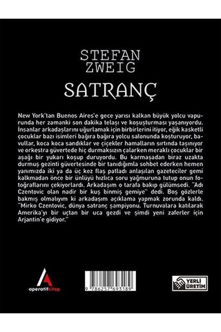 Satranç - Stefan Zweig - Cep Boy Aperatif Tadımlık Kitaplar