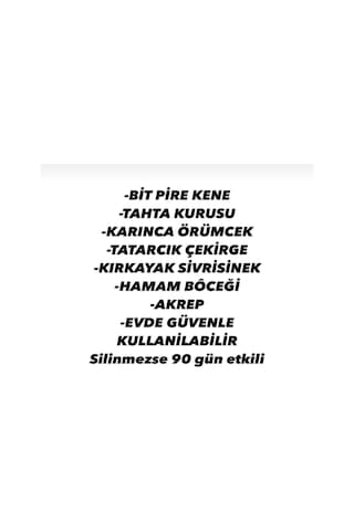 Böcek Avcı Sprey Örümcek Akrep Sivrisinek Hamam Böceği Karınca Tahta Kurusu Bit Pire Kene