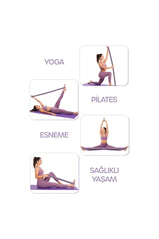 9 Seviye Direnç Bandı Jimnastik Eğitim Pilates Yoga Egzersiz Esneme Lastiği Resistance Bandı Tdl9 Diğer