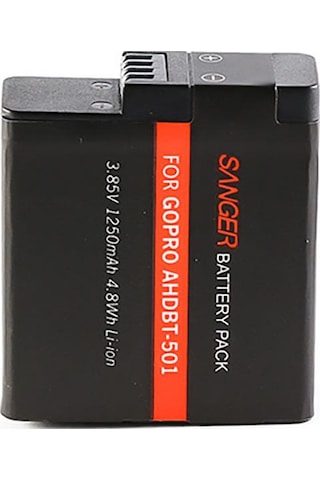 Sanger Ahdbt-501 Gopro Hero 5 6 7 Black Batarya Çok Renkli