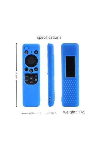 Maiyame Samsung Uyumlu Uzaktan Kumanda İçin Güneş Enerjili Silikon Korumalı Kılıf - Kırılmaya Dayanıklı, Kırmızı Renk