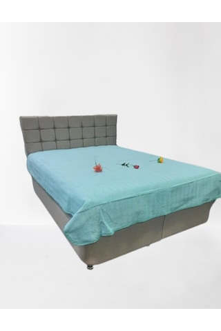 Pike Yazlık Zmrt Yeşil Çift Dolgun Malzeme V Çizgili Desen Pamukl Yeşil