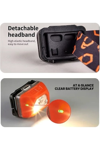 Evolite Mio 400 Lm Ip68 Kafa Lambası Kırmızı