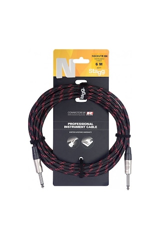 Stagg Enstrüman Kablosu 6m Deluxe Ngc6vtr Bk