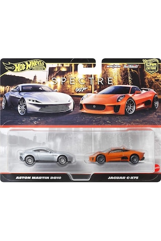 Hot Wheels Premium 2'li Paket 2025 Mix 4 - James Bond Spectre - Aston Martin Db10 & Jaguar C-x75 Turuncu