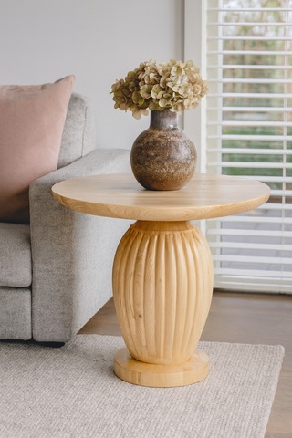 Verona Ahşap Orta Sehpa Naturel Renk Mantar Sehpa Naturel