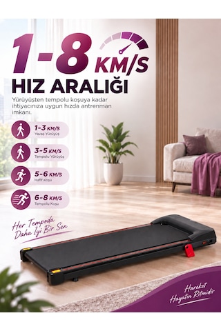 Kompakt Pratik Yürüme ve Koşu Bandı RL-880